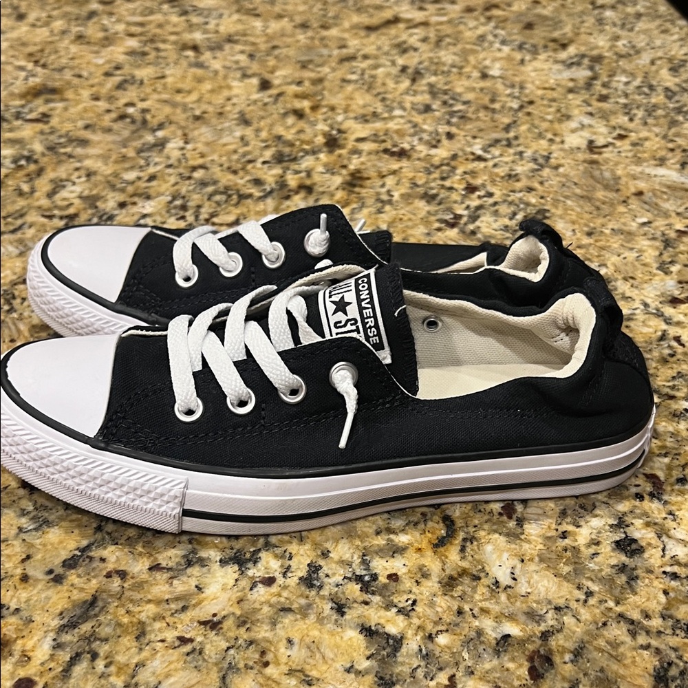 Converse Classic Black and White Sneakers - Picture 5 of 7